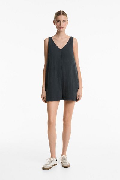 Oysho Short 100% cotton jumpsuit