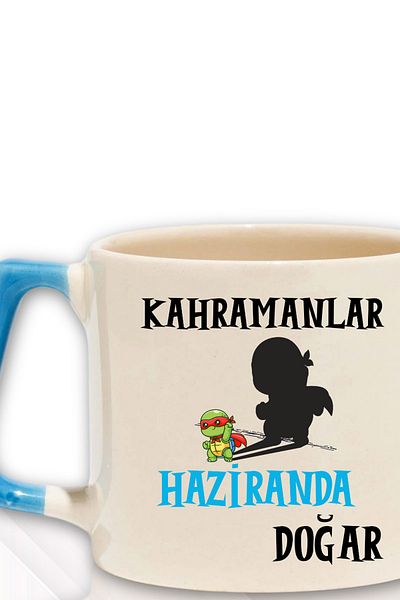 qoeuyl boutique Heroes Are Born This Month Printed Colleague Father Birth Father's Day Gift Mug with Handle