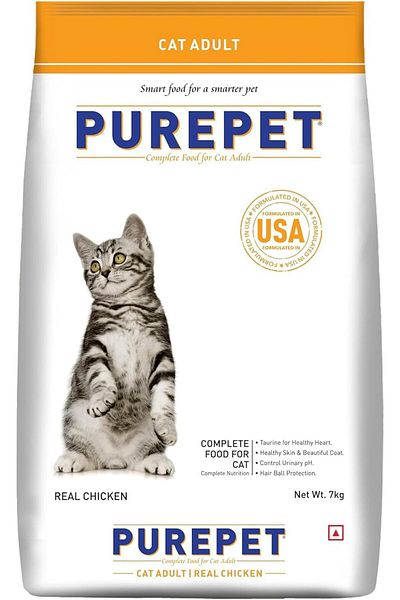 NEXIFY Purepet Real Chicken Adult Dry Cat Food, 7kg