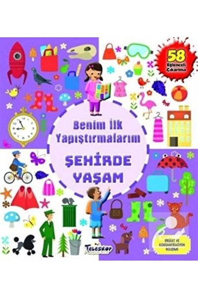 TELESKOP Şehirde Yaşam - Benim Ilk Yapıştırmalarım & 58 Çıkartma