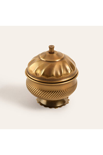 Zsa Zsa Zsu Lotus Pirinç Dekoratif Obje 5x5x6 Cm Altın