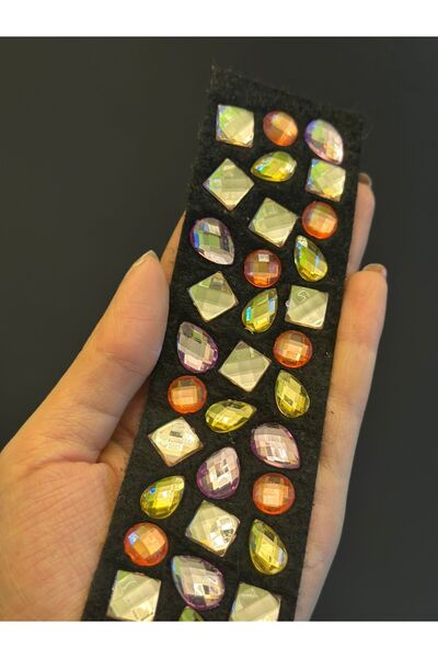 Gönülden Tasarım ΠΟΛΥΧΡΩΜΙΚΗ ΠΕΤΡΑ ΚΕΝΤΗΜΕΝΗ ΑΠΛΙΚΕ ΑΡΜΑ 18Χ4 ΕΚ