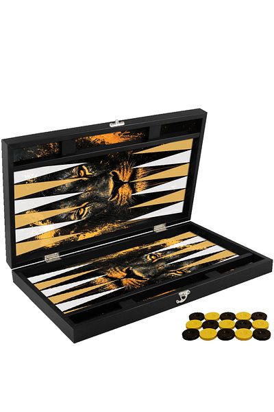 MSMETICARET Yenigün Leather Backgammon Lion Trend Team XXL