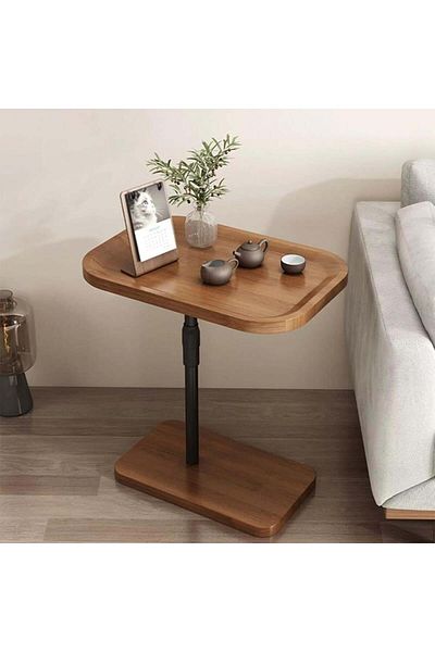 Un Versatile side table with adjustable height and stylish design