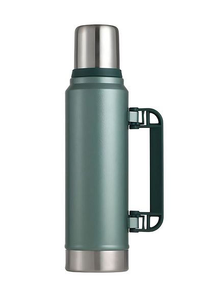 Weather Forecast 1.4 L Green Hammertone 304 Camping Picnic Thermos - Cin916Ys