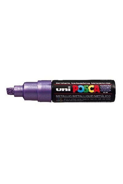 Uni Posca PC-8K Painting Marker 8 mm Chisel Tip METALLIC PURPLE