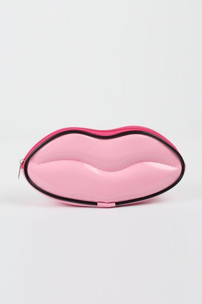 Nicheloop Women's Pink Leather Makeup, Stationery, Pen Holder, Gift, Cosmetic Bag