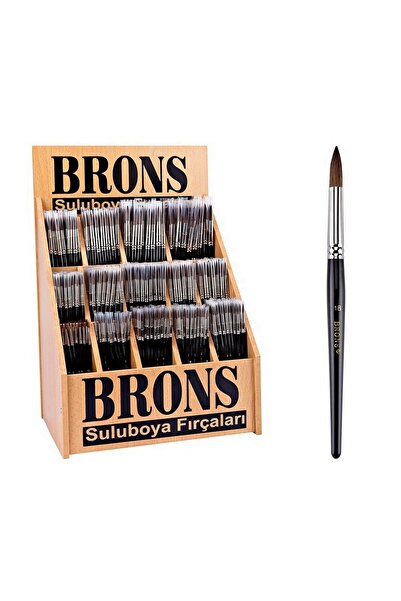 Brons فرشاة ذات رأس دائري بشعر المهر من سلسلة 145 رقم: 18