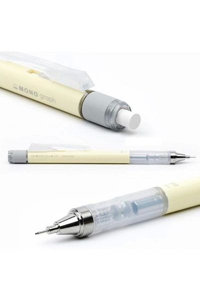 Tombow Mono Graph Mechanical Pencil 0.7mm Pastel Cream Yellow Sh-Mg 54R7