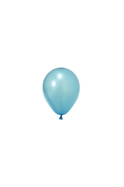 tedaks 20Pcs 12 Inch 30 cm Metallic Light Blue Balloon Birthday Ornament