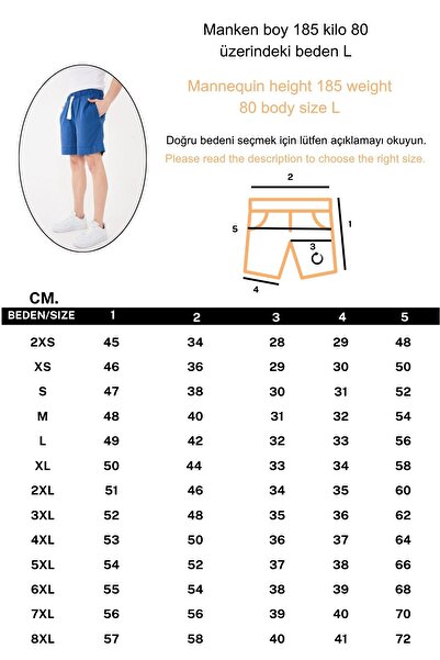 RELAXL 100% Cotton Unisex Relaxed Fit Women's Men's Shorts Saks Blue