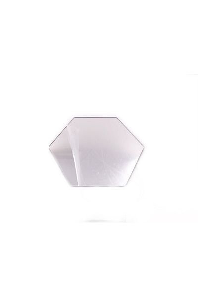 Mirror Oglindă hexagonală cu design acrilic, cristal și diamant - Luxury Home - 11,5 cm - 1 bucată