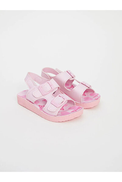 LC Waikiki Lcw Steps Pink Printed Girls Sandals