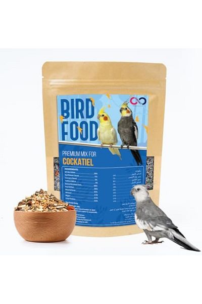 NEXIFY Brandsfinity 800g Premium Bird Food for Cockatiel & Parakeet - Healthy Bird Feed Blend with White Mi