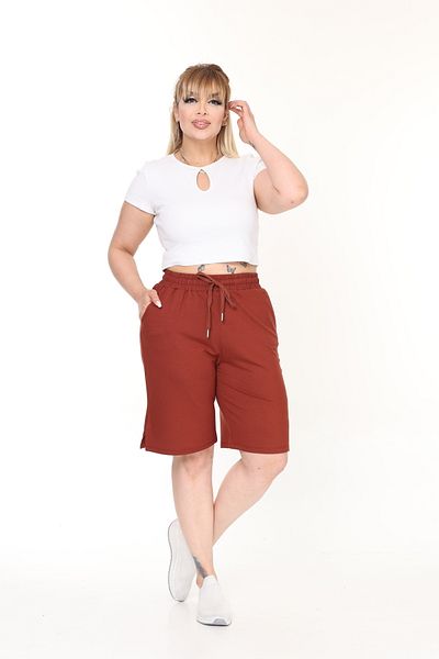 Era Lisa Comfortable Lycra Large Size Viscose Shorts