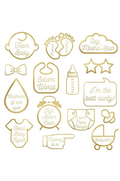 Peacock Supplies Set Of 15 Muslim Baby Photo Props