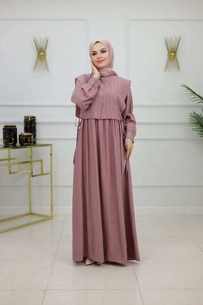 Enans Design Γυναικείο Φόρεμα Hijab Γιλέκο