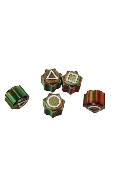OEM Gonggi game set, Squid Game, 3D printed, green red yellow