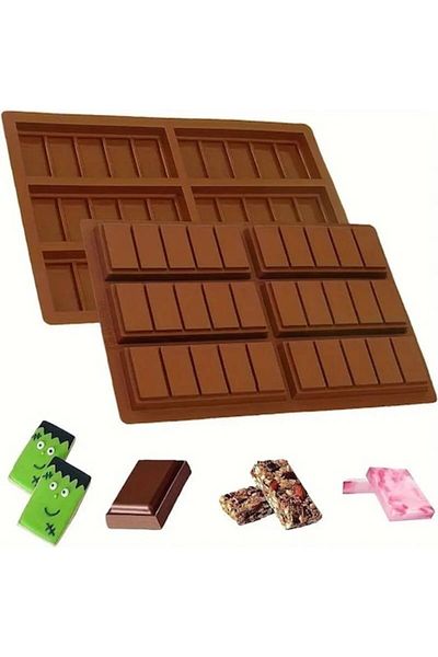 OEM Silicone Mold for Chocolate Dubai, 6 Individual Bars