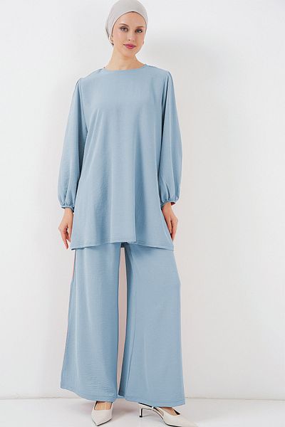 Bigdart طقم سروال علوي وسفلي من Ayrobin Tunik 6712 - أزرق فاتح