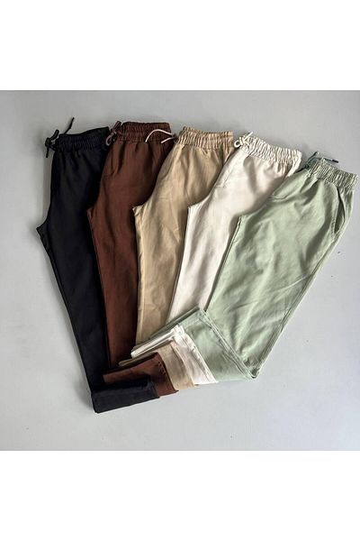 stilistas Light and Comfortable Linen Baggy Trousers - Black