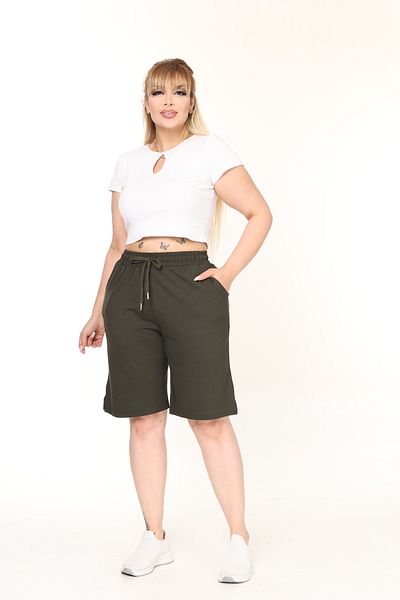 Era Lisa Comfortable Lycra Large Size Viscose Shorts