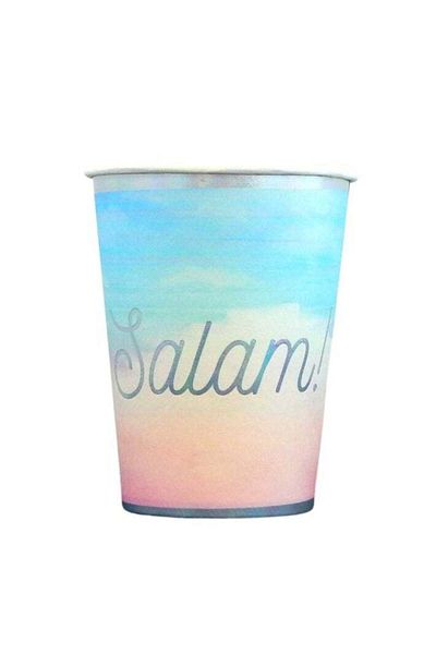 Peacock Supplies Salam Party Cups Pack of 10 - Stylish Eco-Friendly Disposable Cups for Festive Occasions Celebration