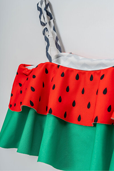 Beniizle Karpuz Desenli Kız Çocuk Bikini Takım