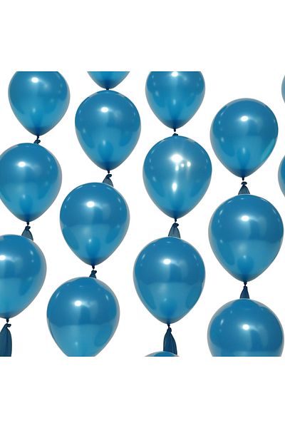 tedaks 20Pcs 12 Inch 30cm Metallic Blue Balloon Birthday Ornament