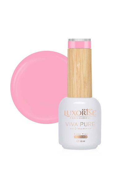 LUXORISE Oja semipermanentă Hema Free Viva Pure LUXORISE - Cremă de zmeură 10ml