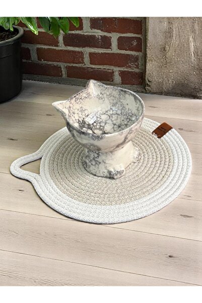 ALFO Kedi Köpek Dekoratif Mama Kabı Paspası (1 Adet)