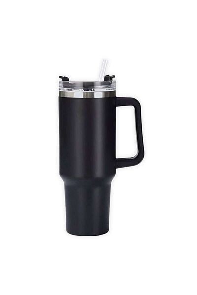 OEM Thermos Mug with Handle and Straw 1200ml