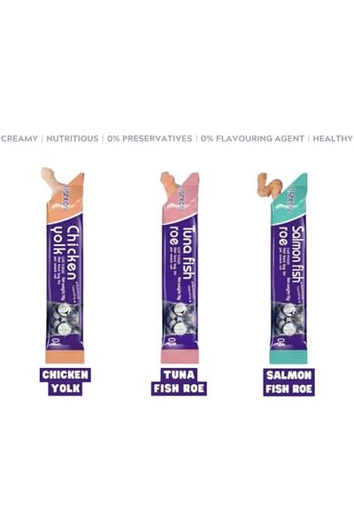 SKY TOUCH SKY-TOUCH 6Pcs Wet Cat Treats: Lickable Cat Food Wet Squeeze Up Interactive Cat Snack Strips with 3