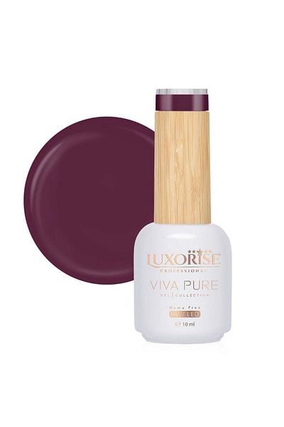 LUXORISE Oja semipermanentă Hema Free Viva Pure LUXORISE - Rare Wine 10ml