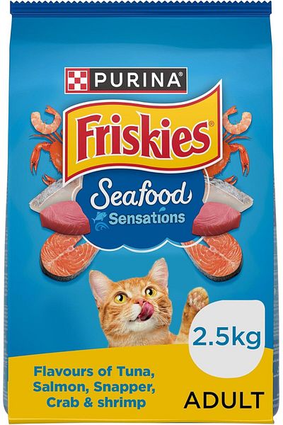 SKY TOUCH Friskies Seafood Sensations Cat Dry Food - 2.5KG