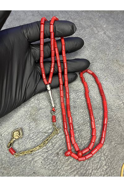 Mos Tespih 99' Old Tunisia Coral Prayer Beads