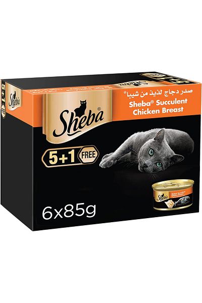 SHEBA Cat Food Succulent Chicken Breast Can