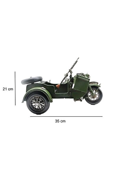 hediyeconcepti Dekoratif Metal Askeri Sepetli Motor Araba Süsler Ev Oturma Odas TV kabine Masaüstü Ofis Dekorasyon