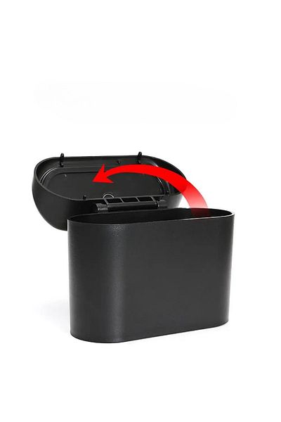 FORSEİ LUCA Auto Trash Can Portable In-Car Portable Lid Organizer Car Garbage Bin