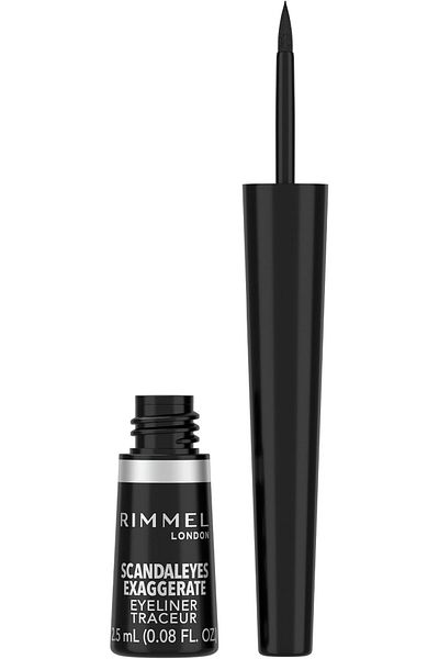 RIMMEL LONDON Rimmel London Exaggerate Liquid Eyeliner, Black 2.5 ml, Shimmer