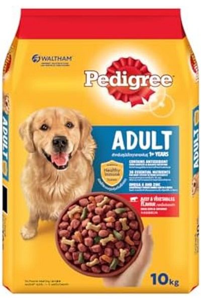 Pedigree Beef & Vegetables, Dry Dog Food (Adult), 10Kg