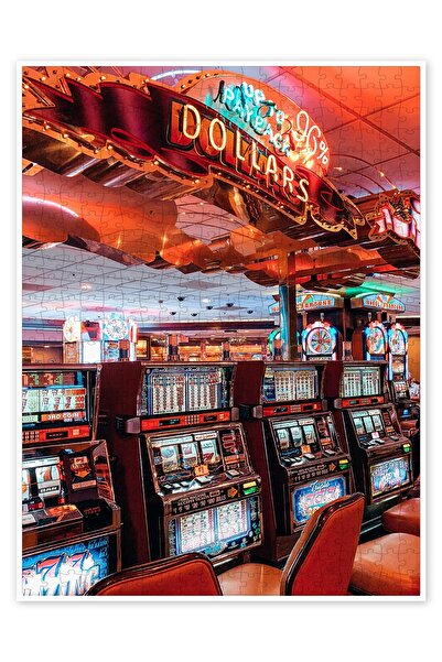 Jeronkarji Las Vegas'taki slot makineleri 500 Parça Puzzle Yapboz Şehir Manzara Temalı Hobilik