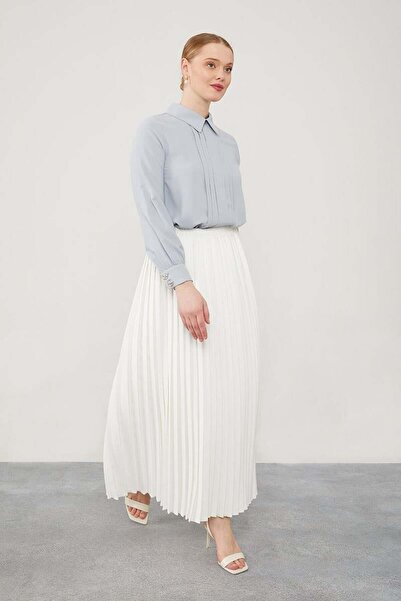 Levidor Ortadan Plise Detaylı Gömlek
