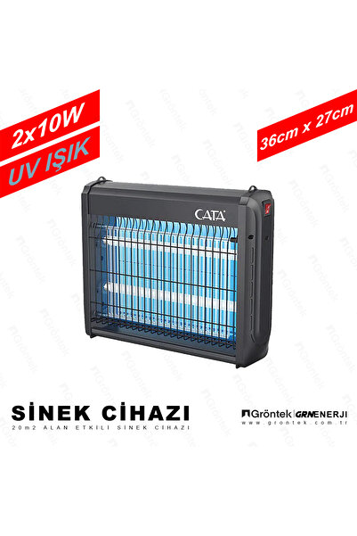 Cata Uv Işıklı Elektrikli Sinek Öldürücü Sessiz Ve Etkili Haşere Kovucu 2x10w