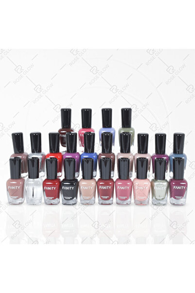 fanity مجموعة مناكير "كولور بليكس" (24 لون) | طلاء أظافر لامع وتغطية مثالية بألوان عصرية