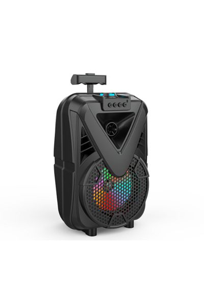 MACON RMN Portable Outdoor Speaker Color Lamp, Trolley Wireless Led Trolley Speaker For Party, Battery Pow