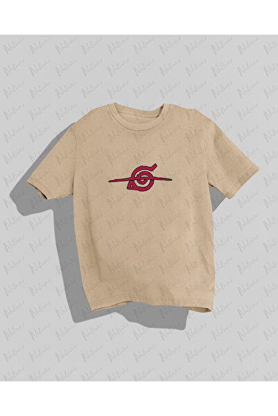 Nulivez تي شيرت كبير الحجم مطبوع بتصميم ناروتو عالي الجودة للجنسين