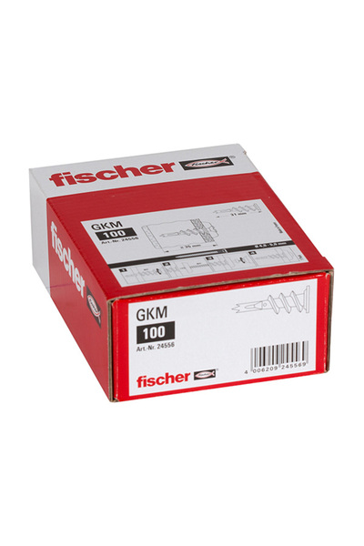 Fischer γυψοσανίδα μεταλλική GKM - ασημί - 100 τεμάχια