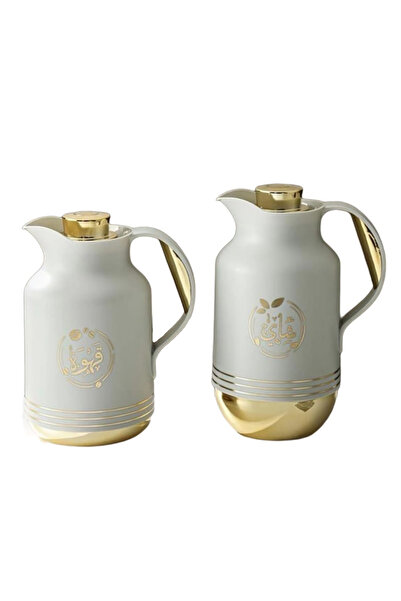 DVINA طقم ترمس قهوة وشاي من بيتروس قطعتين 1 لتر + 0.7 لتر