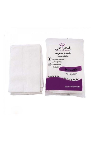 LAVENDER Disposable towels (80 x 160 cm, 10 pieces) suitable for bathing